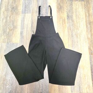 Guess Black Overalls Leopard Print Womens Size 4‎ Casual Y2K